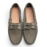 Green Nobuck Boat Shoe