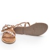 Sandalia Tiras Tachas