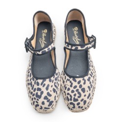Leopard Flat Spadrille