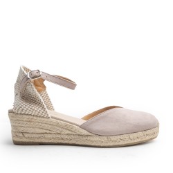 V-neck Nude Espadrille