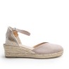 V-neck Nude Espadrille