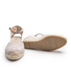 V-neck Nude Espadrille