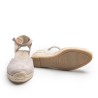 V-neck Nude Espadrille