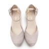 V-neck Nude Espadrille