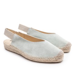 Aqua Suede Espadrille