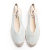 Aqua Suede Espadrille