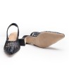 Black Mesh Slingback