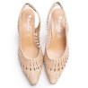 Natural Mesh Slingback