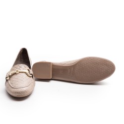 Taupe Engraved Loafer