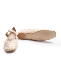 Mary Jane Natural Raffia