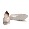 Beige Wedge Heel Shoe