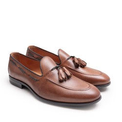 Mocasín Borlas Cuero