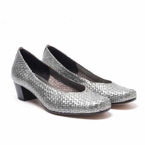 Woven Silver Shoe