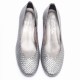 Woven Silver Shoe