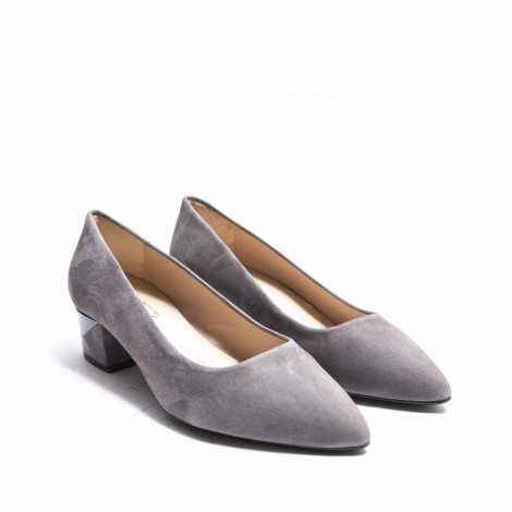 Grey Heel Shoes