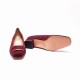 Burbundy Suede Heel Shoes