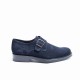 Blue Suede Monk Shoe