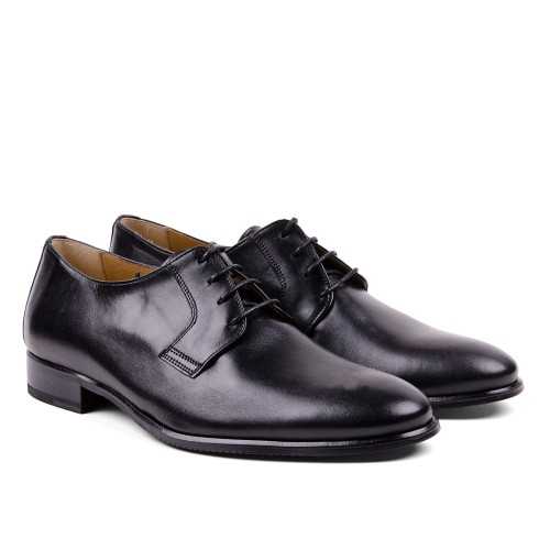 Black Leather Derby