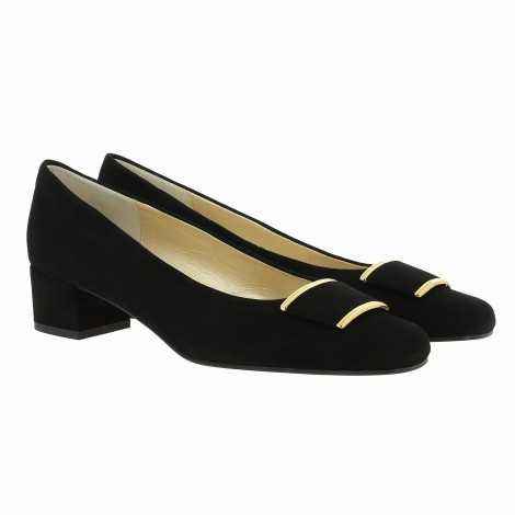 Black Suede Heel Shoes