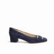 Blue Suede Heel Shoes