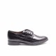 Black Cocodrile Derby Shoe