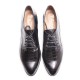 Black Cocodrile Derby Shoe