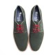 Green Suede Lace-up Shoes