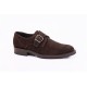 Suede Coffee Monk Shoe