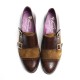 Double Monk Flat Shoes