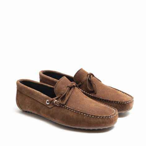 Tan Suede Lace-ups loafer 