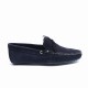 Blue Suede Lace-ups Loafer