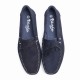 Blue Suede Lace-ups Loafer