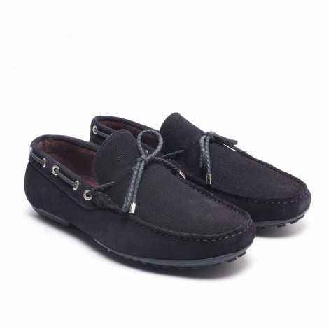 Lace Suede Loafer