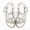Stain Flat Sandals