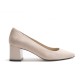 Nude Suede Heel Shoe