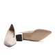 Nude Suede Heel Shoe