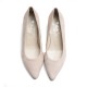 Nude Suede Heel Shoe