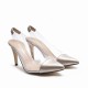 Vynil Champagne Heel Shoe