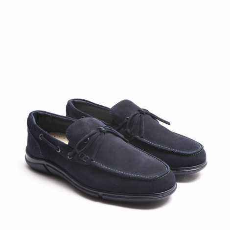 Blue Lace-ups Loafer