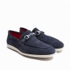 Suede Band and Strirrup Loafer